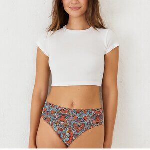 Victoria’s Secret XS Wide Band Bikini Bottom – Boho Paisley Multicolor Swimwear